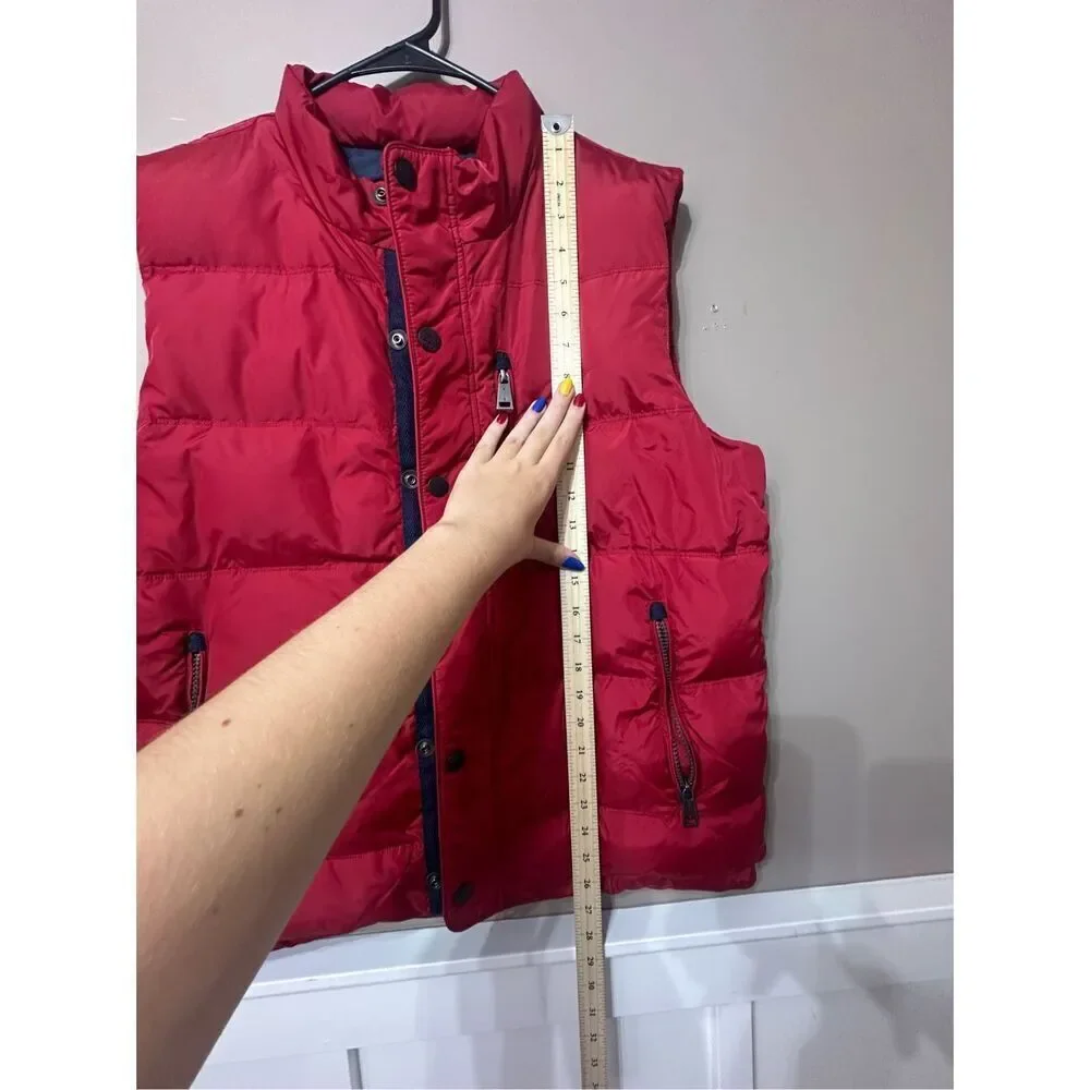 NWOT Orvis Essex Duck Down Bright Red Duck Down Puffer Vest Men's Medium